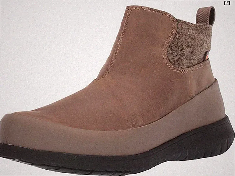 Bogs Women's Freedom Ankle Waterproof Insulated Winter Snow Boot Taupe Size 10